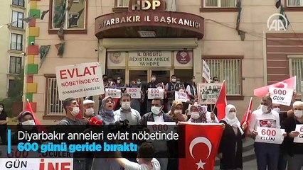 Diyarbakır annelerinin evlat nöbetinde 600'üncü gün!