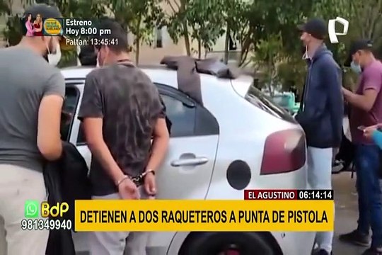 El Agustino: detienen a dos raqueteros que generaban terror a pasajeros de buses públicos