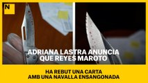 Adriana Lastra anuncia que Reyes Maroto ha rebut una carta amb una navalla ensangonada