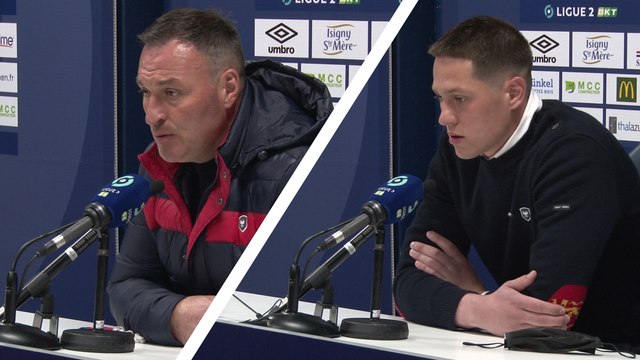 J36 Ligue 2 BKT : Les réactions de F.Vandeputte et S.Péan après SMCaen 0-0 AJ Auxerre