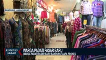 Duh! Warga Padati Pasar Baru Bandung Tanpa Prokes