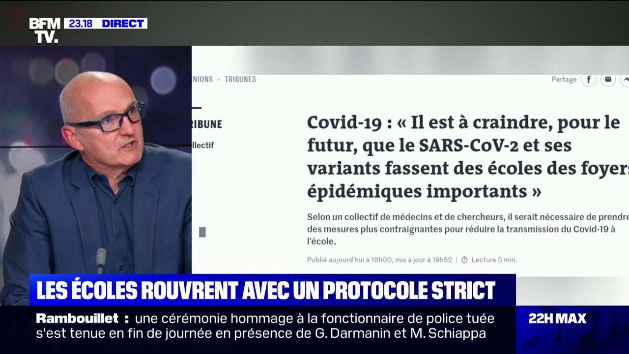 Covid-19: pour le Dr Jérôme Marty, "il faut préparer la rentrée scolaire de septembre dès maintenant"