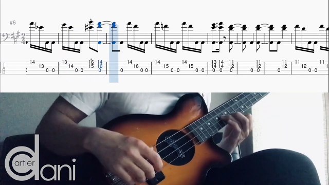 Blackbird Jaco Pastorius The Beatles Bass Cover Slow (BPM80/125) TAB