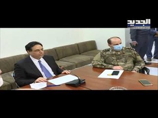 رئيس الحكومة حسان دياب يؤكد اننا نجحنا في مواجهة الازمة الصحية لكن المتابعة اساس