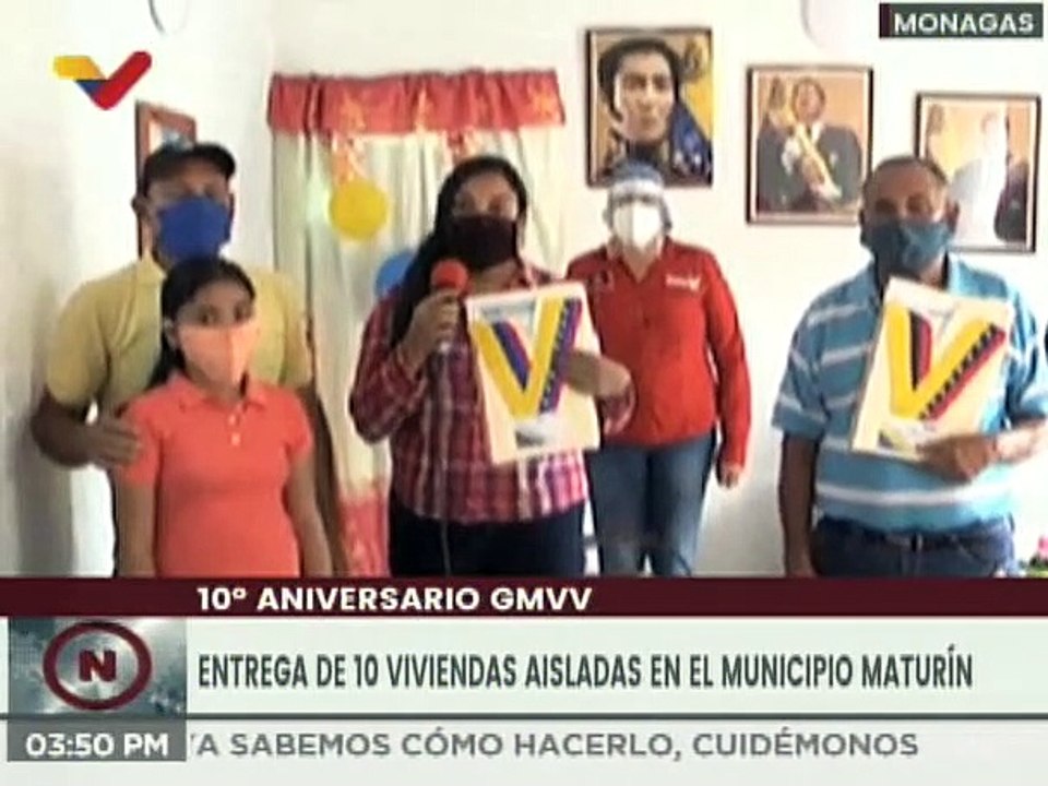 Monagas | Gobierno Bolivariano entrega 10 viviendas dignas en el municipio Maturín