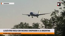 Llegó otro vuelo con vacunas Sinopharm a la Argentina en total son 371 mil nuevas dosis