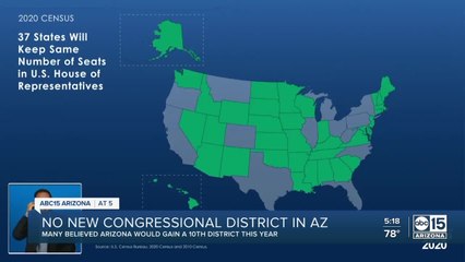 No new congressional district in Arizona