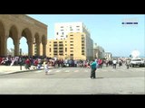 بدء توافد المتظاهرين الى ساحة الشهداء في وسط بيروت