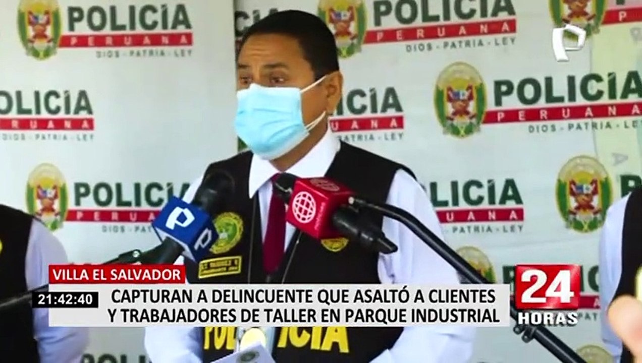 VES: capturan a delincuente que asaltó a clientes y trabajadores de taller en parque Industrial