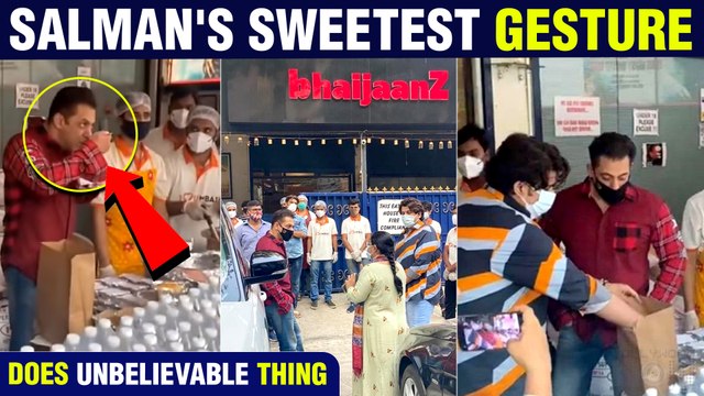Salman Khan Distributes 5000 Meal Packets To Frontline Workers, Inspects Food Himself | Watch Video