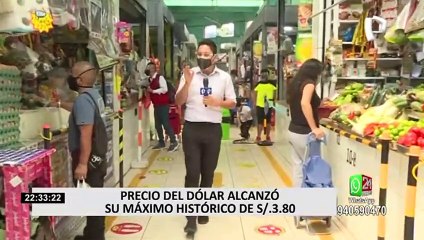 Dólar en Perú se disparó a S/3.80 y alcanzó un nuevo máximo histórico