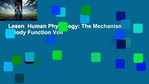 Lesen  Human Physiology: The Mechanisms of Body Function Voll