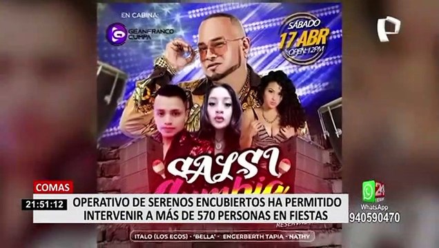 Operativos de serenos encubiertos ha permitido la intervención de más de 500 infractores en Comas