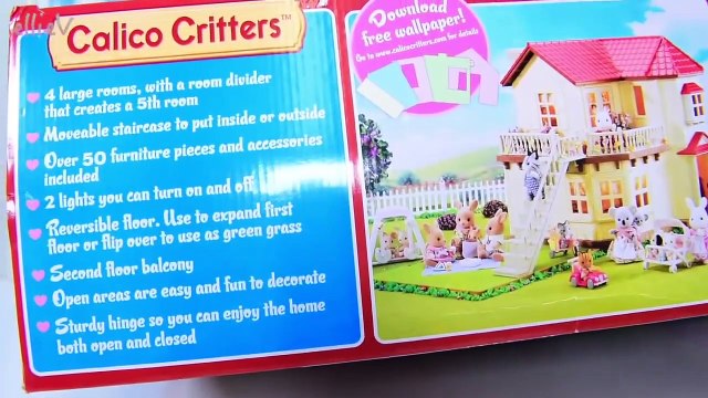 Calico Critters Sylvanian Families Luxury Townhome Beechwood Hall Gift Set Review Set Up Kids Toys