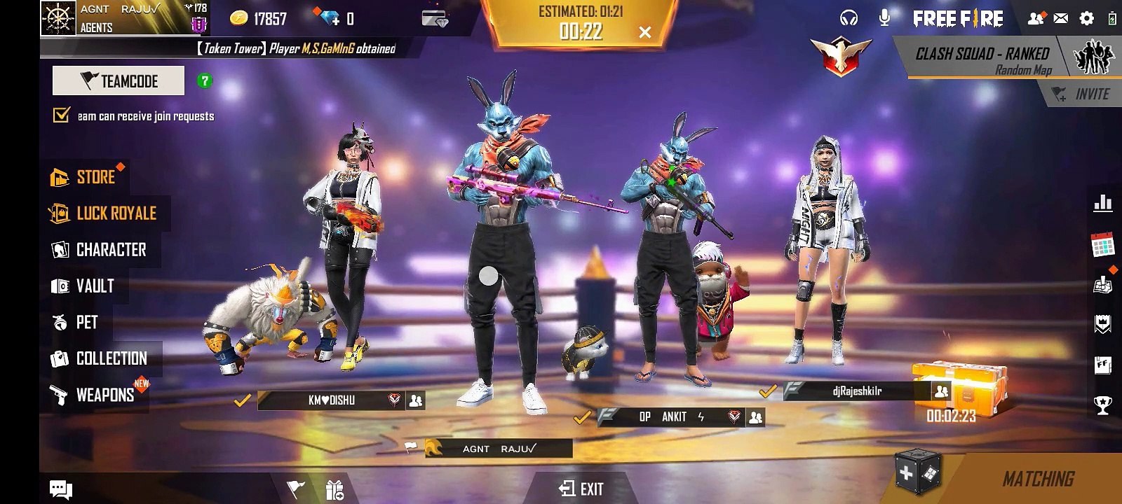 HACKER IN MY GAME FREE FIRE || GARENA FREE FIRE || HACKER