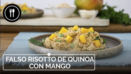 Receta FÁCIL y NUTRITIVA de falso RISOTTO con QUINOA y MANGO