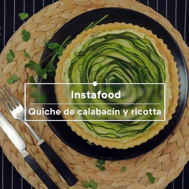 Quiche de espiral de calabacín y queso ricotta, una receta clásica renovada