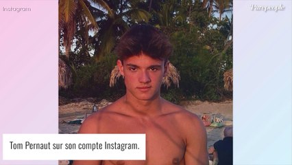 Tom Pernaut - Le fils de Jean-Pierre tout en muscles sur la plage