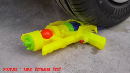 experiments : CAR vs WATERMELON,COCA-COLA,MENTOS - CRUSING CRUNCHY AND SOFT THINGS BY CAR!