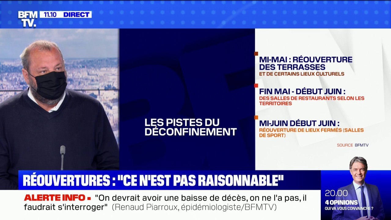 Covid-19: l'épidémiologiste Renaud Piarroux juge "très limitée" la baisse du nombre de cas en France