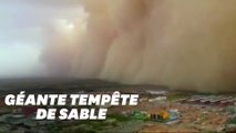 Le nord de la Chine frappé par une impressionnante tempête de sable