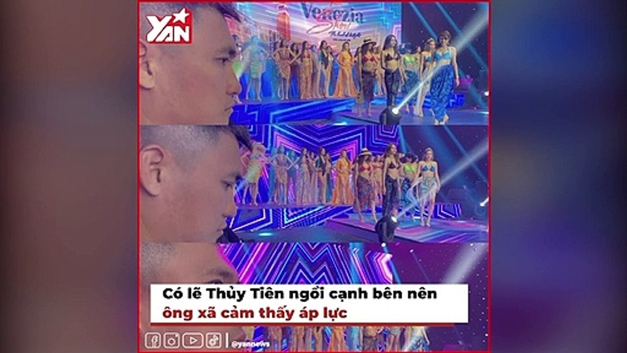 Đi sự kiện với Thủy Tiên, Công Vinh ngó lơ dàn mẫu bikini