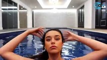 El momento piscina de Reguilón y su novia influencer