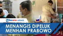 Momen Prabowo Subianto Peluk Keluarga Korban KRI Nanggala 402, Sang Pria Menangis di Bahu Menhan