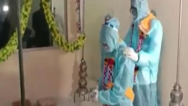 Groom tests positive, MP couple gets married in PPE kits