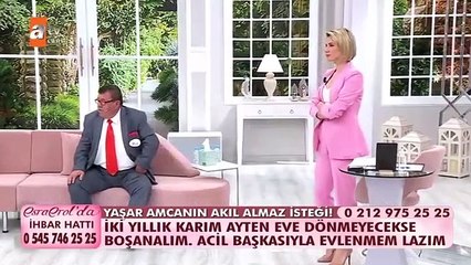 Esra Erol'da ilginç anlar! ''Benim acil evlenmem lazım''