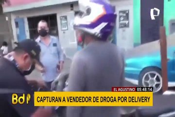 El Agustino: detienen a sujeto que llevaba marihuana por delivery