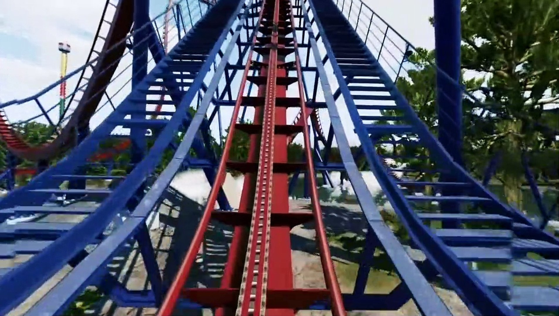 360 Video of Superman VR Roller Coaster Ride virtual reality 360