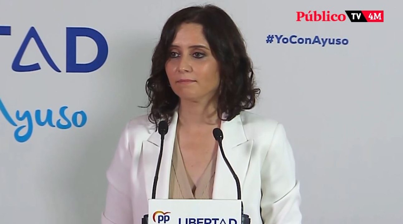 Ayuso, sobre las amenazas: "No hay que comentarlo ni ponerle el foco"