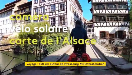 Le défi écologique d'un Alsacien : rouler dans un rayon de 100 km autour de Strasbourg avec un vélo électrique solaire