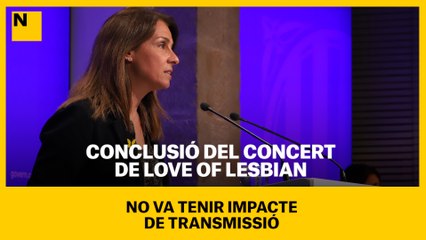Conclusió del concert de Love of Lesbian: no va tenir impacte de transmissió