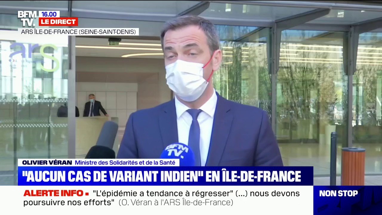 Olivier Véran "fait le constat qu'il y a un certain nombre de grands centres de vaccination qui ont des créneaux de vaccination ouverts"