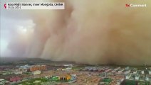 Tempête de sable dans le nord-ouest de la Chine