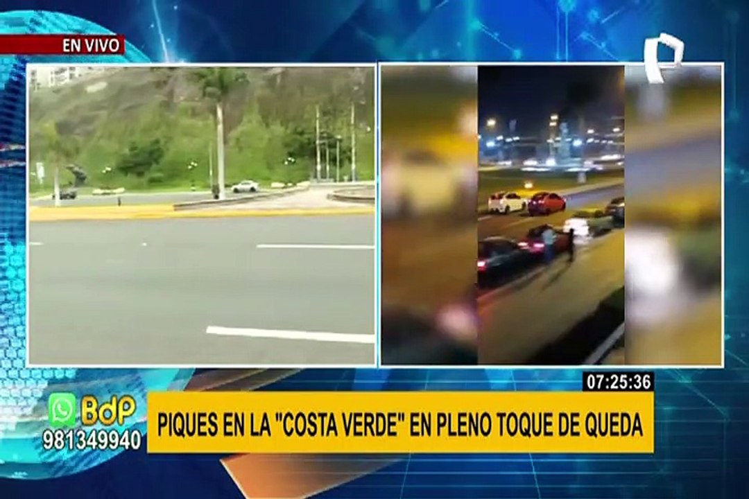 Denuncian piques ilegales en la Costa verde en pleno toque de queda