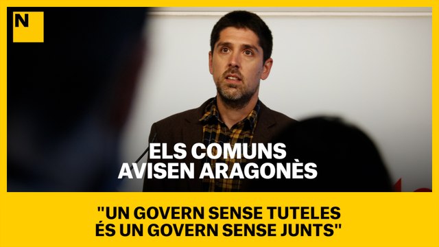 Els comuns avisen Aragonès: Un Govern sense tuteles és un Govern sense Junts