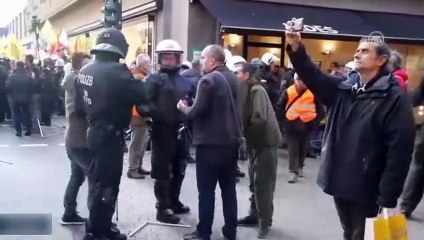 Almanya'da PKK yandaşları polisle çatıştı