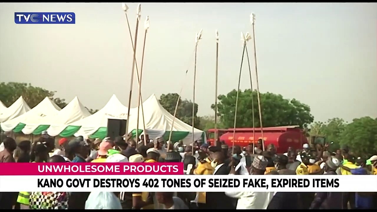 Kano government destroys 482 tones of seized fake, expired items