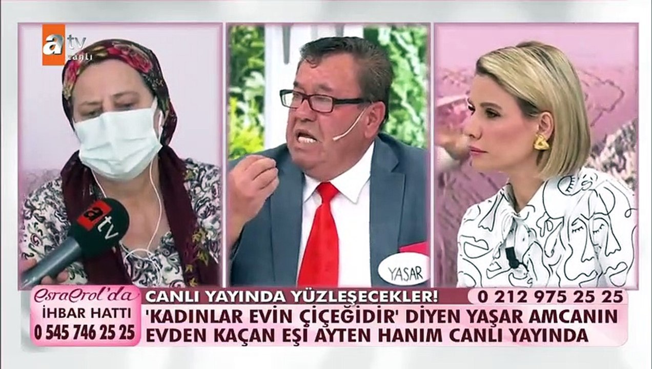 'Kadınlar evin çiçeğidir' diyen Yaşar Amca'nın evden kaçan eşi Ayten Hanım canlı yayında...