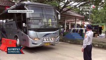 Penerapan Larangan Mudik Lebaran Di Terminal Bus Palembang