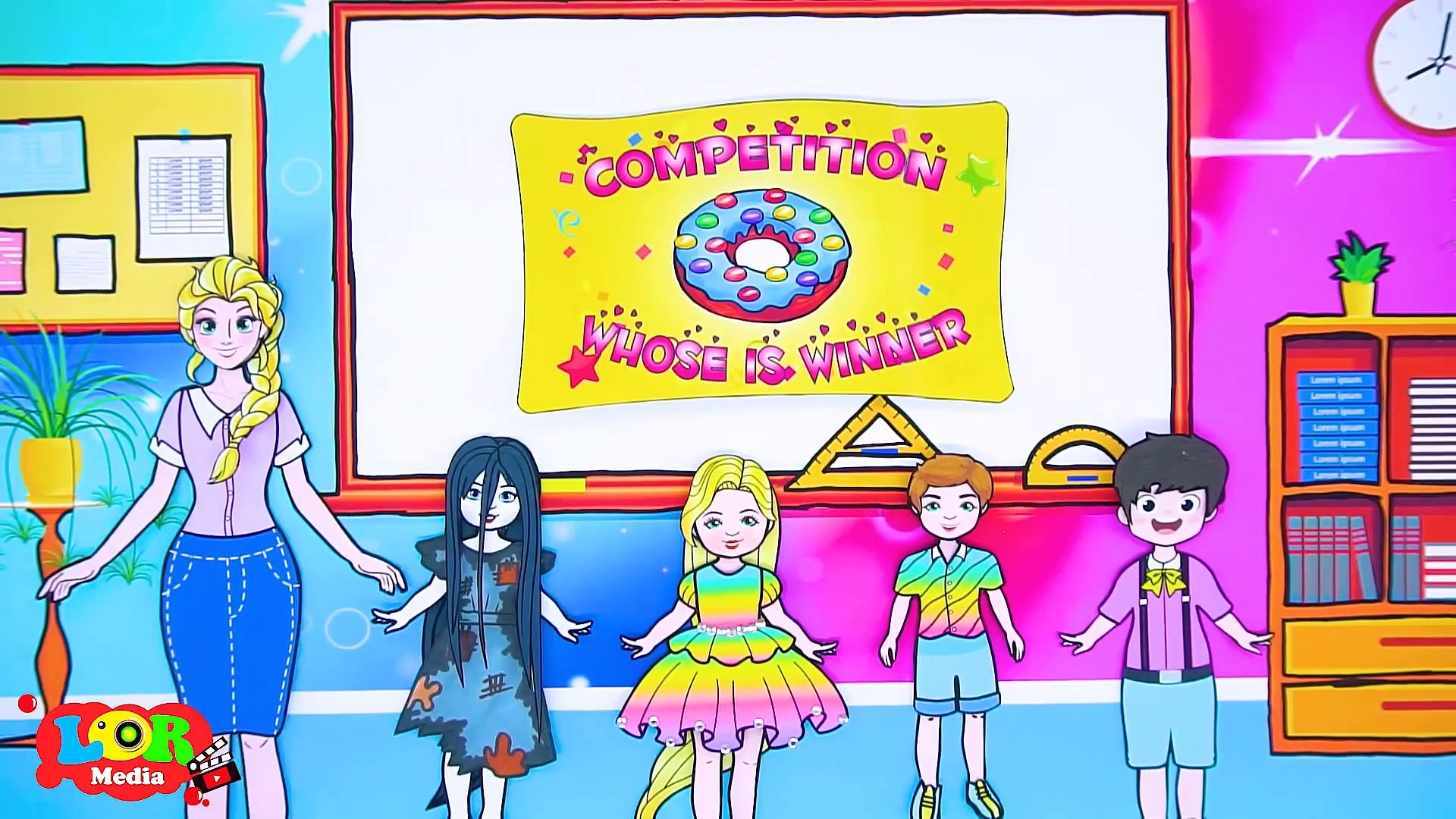 Paper Dolls Dress Up - Competition Rapunzel Vs Sadako Friendship Dress -  Barbie Story & Crafts - video Dailymotion