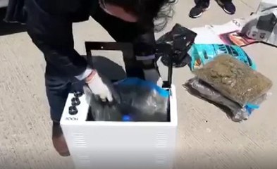 Yolcu otobüsündeki fırının içinden 6 kilo uyuşturucu çıktı