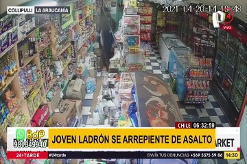 Adolescente con arma en mano se arrepiente de asalto tras hablar con dueña