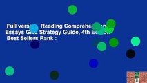 Full version  Reading Comprehension & Essays GRE Strategy Guide, 4th Edition  Best Sellers Rank :