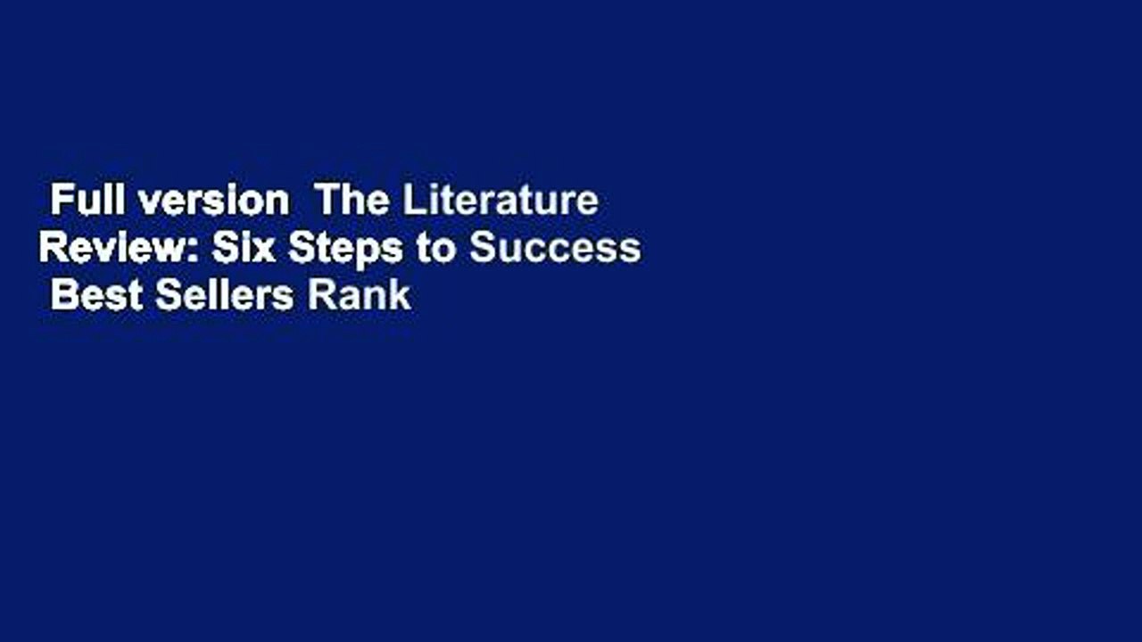 literature review six steps to success