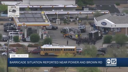 Barricade situation near Power and Brown roads