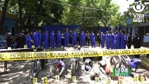 Policía de León presenta 17 detenidos por presuntos delitos de peligrosidad